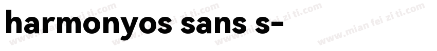 harmonyos sans s字体转换
